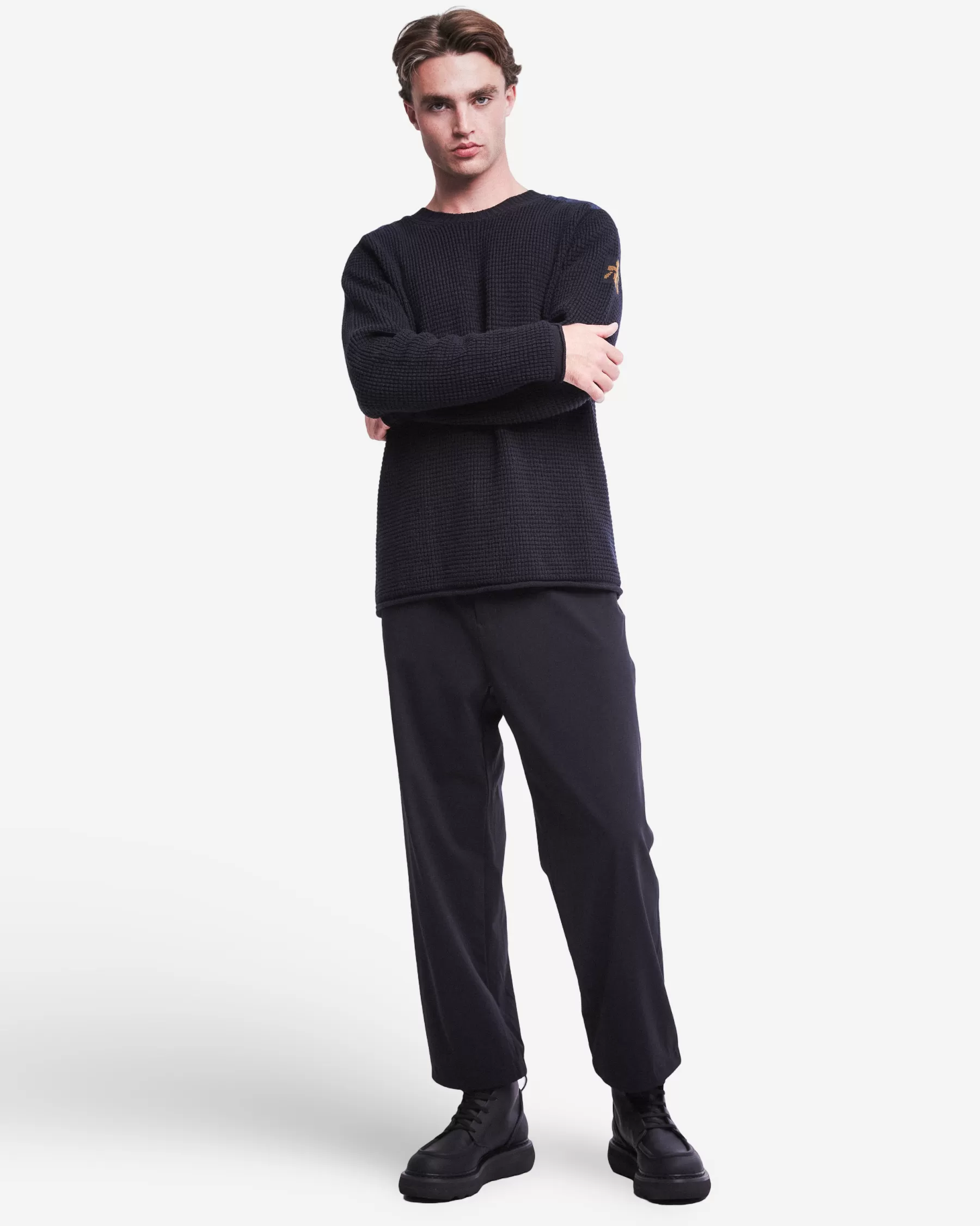 Premiata Maglia girocollo in lana con dettagli in nylon Clearance